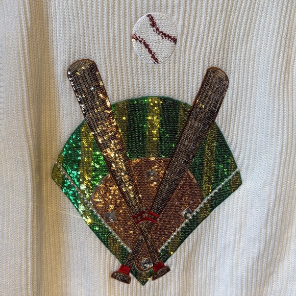 Queen of sparkles queen of diamonds sweater size large - Picture 5 of 6